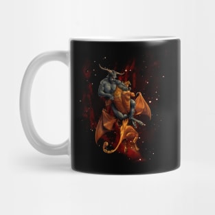 Satyr vs Manticore Mug